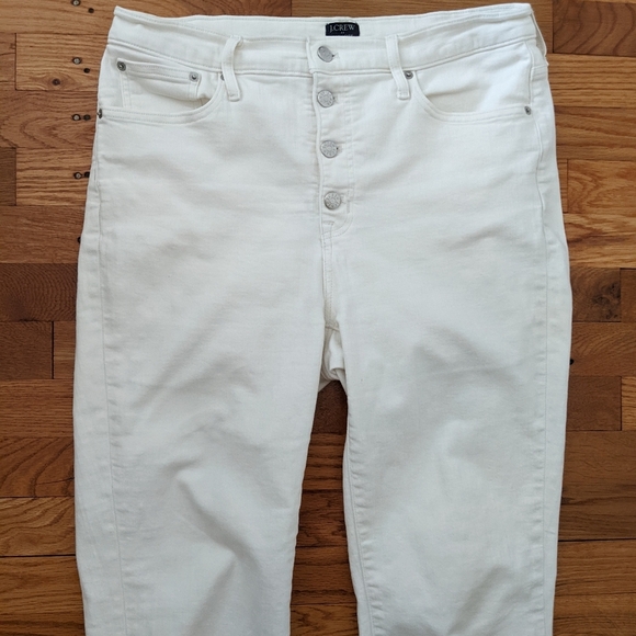 J.Crew White High Rise Vintage Straight Jeans - Picture 4 of 8